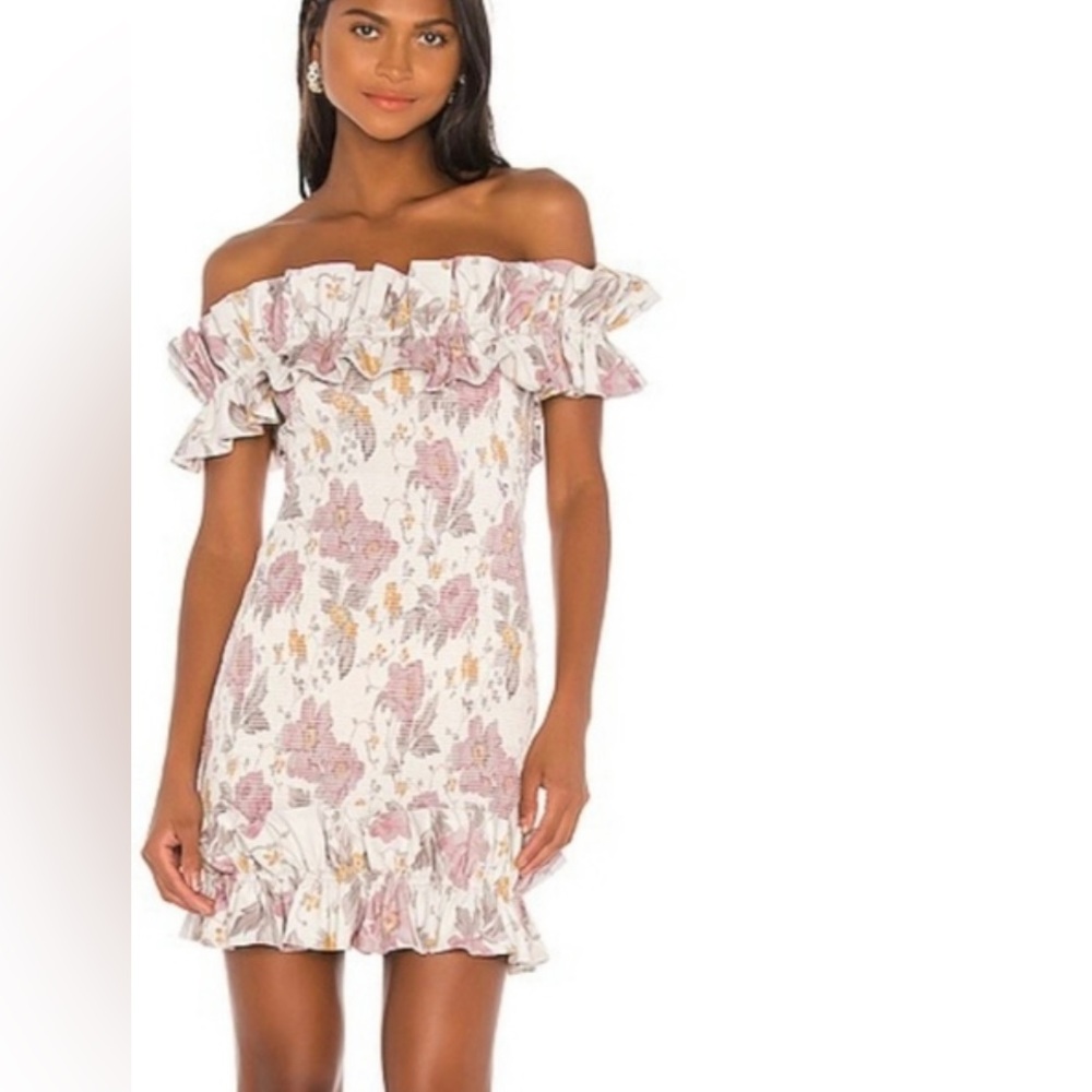 V. Chapman Flora Dress in purple floral